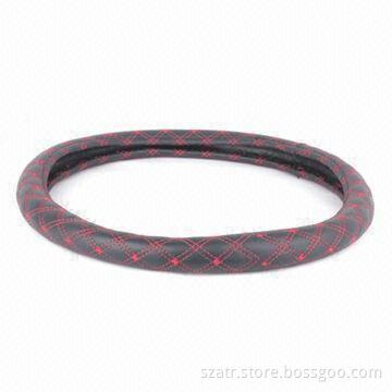 Car steering wheel cover, made of silicone or genuine leather